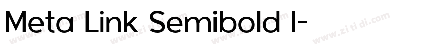 Meta Link Semibold I字体转换